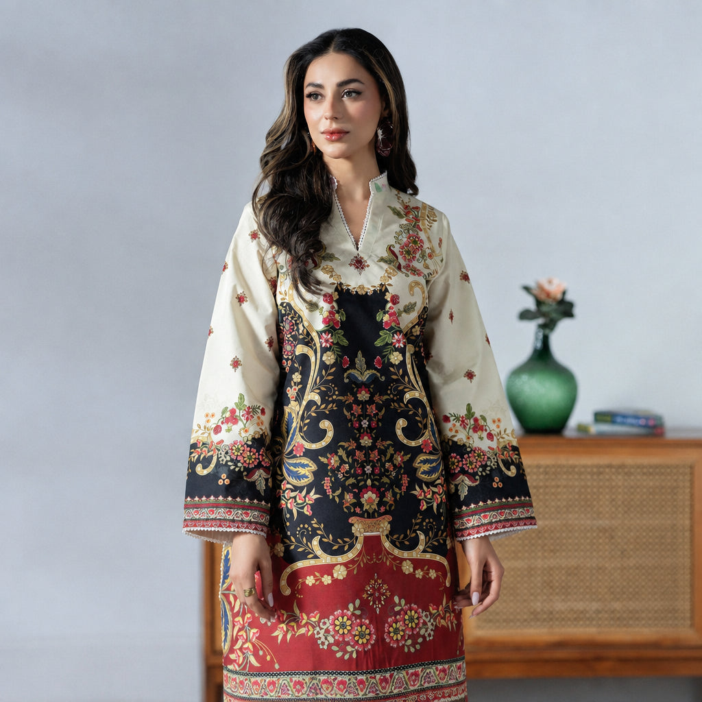 Meerak Stitched 2 Piece Printed Suit - Set 5
