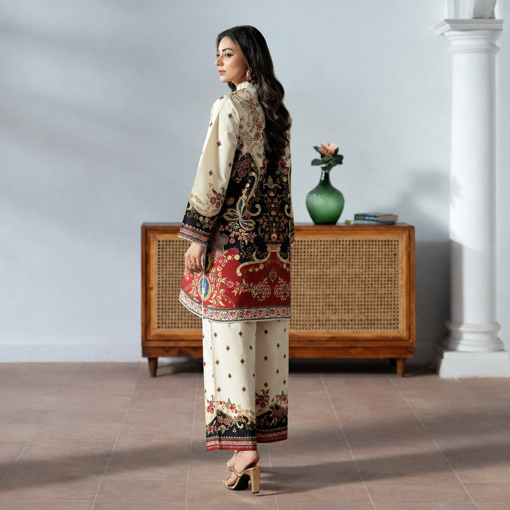Meerak Stitched 2 Piece Printed Suit - Set 5