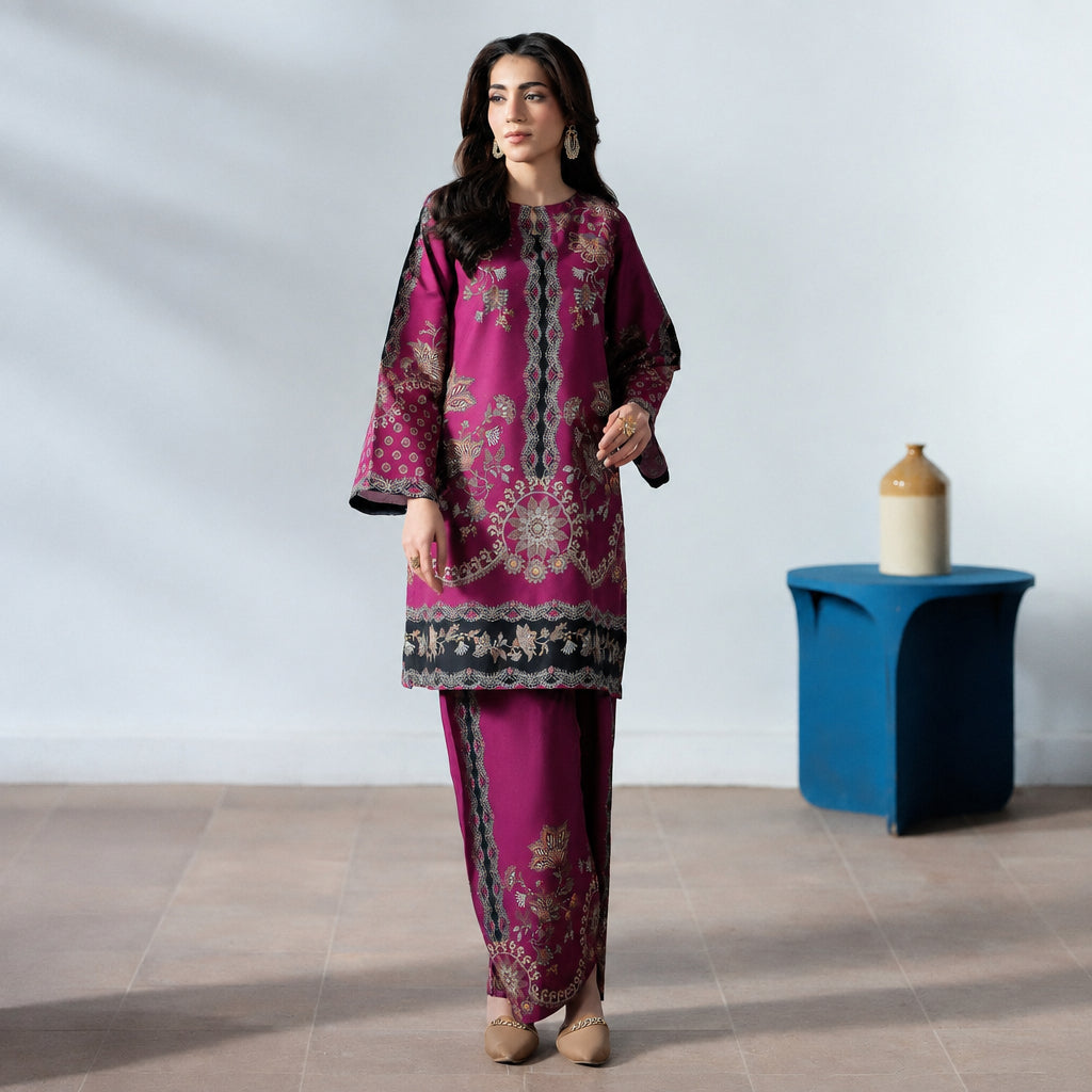 Meerak Stitched 2 Piece Printed Suit - Set 6
