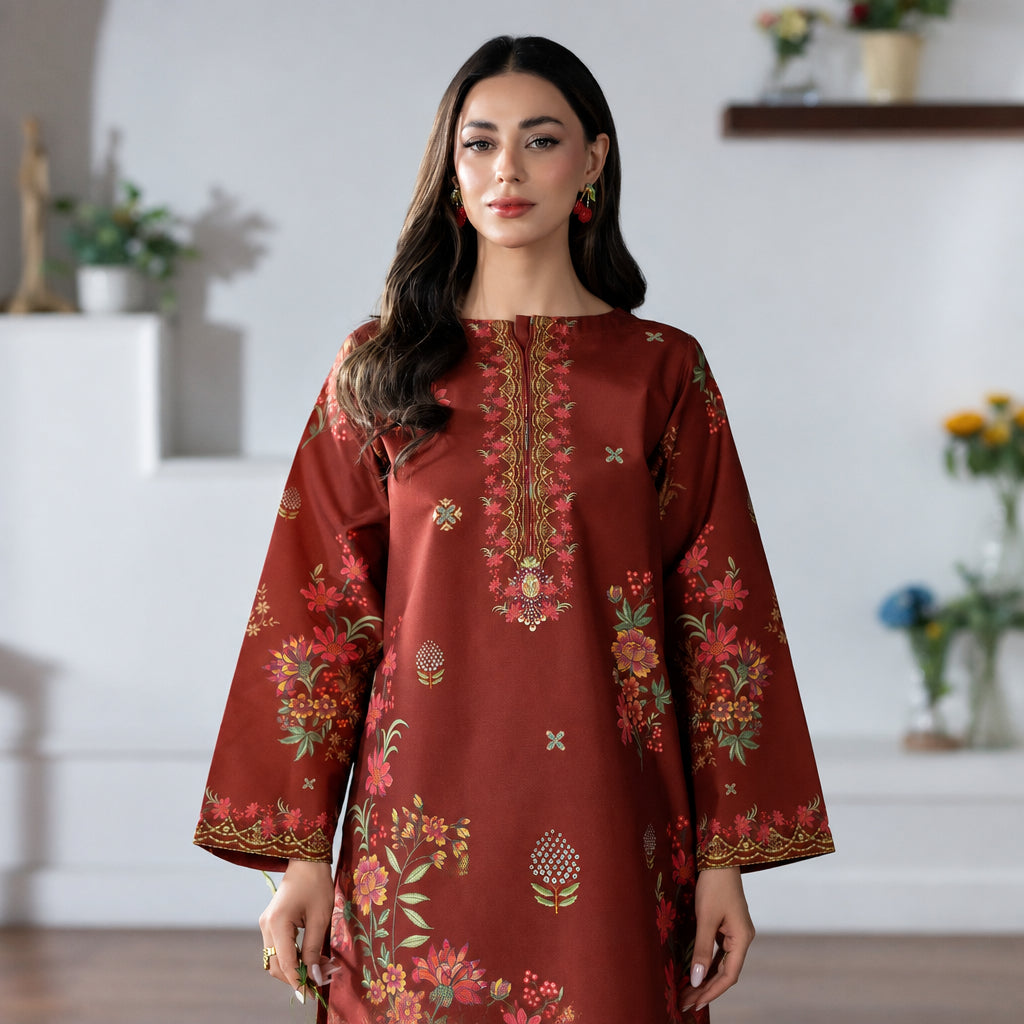 Meerak Stitched 2 Piece Printed Suit - Set 10