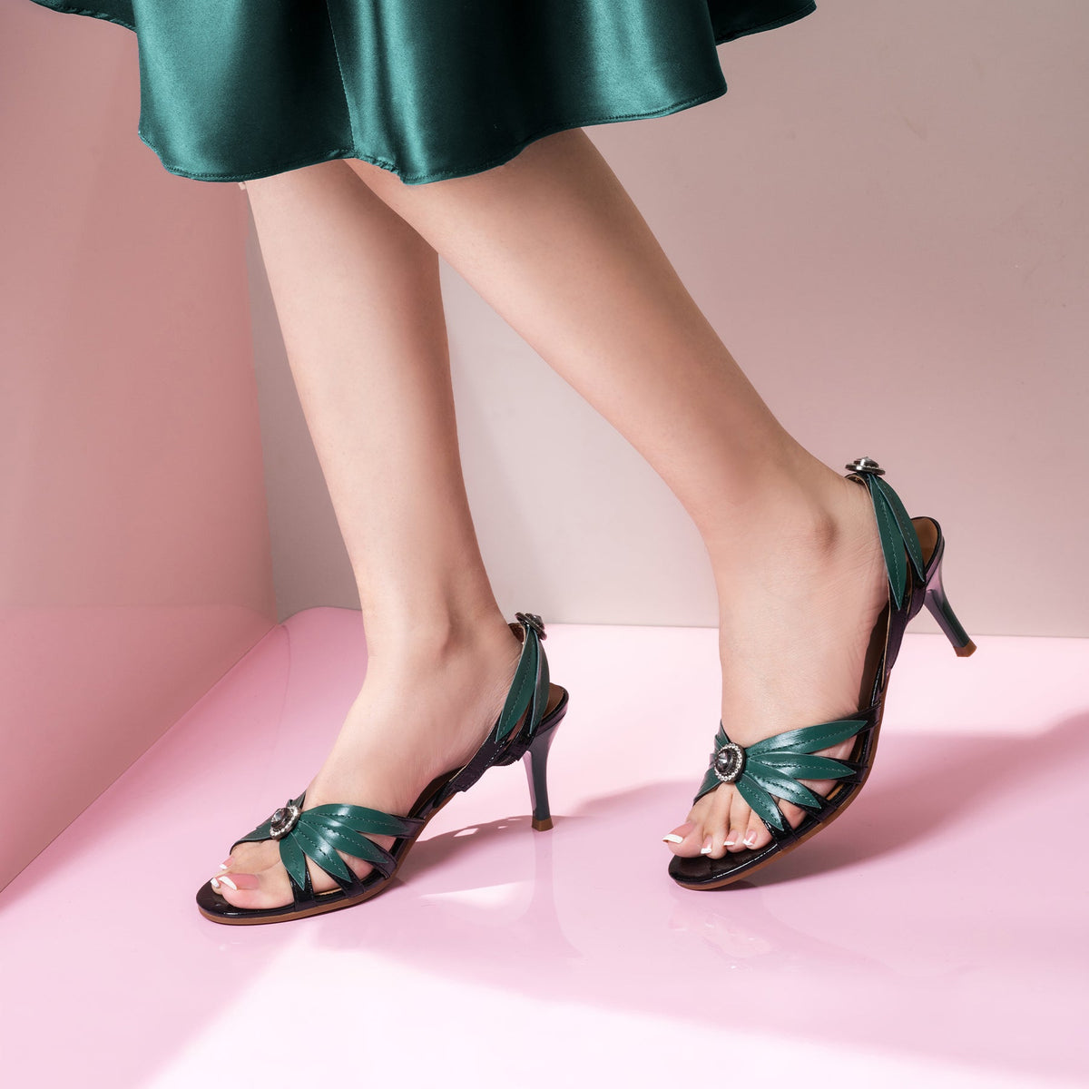 Corio Casual Wear Teresita Green Heel