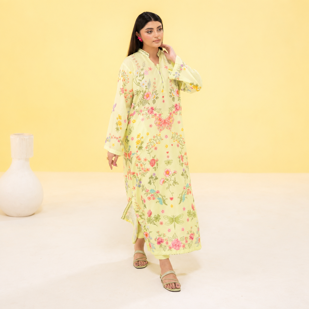 Meerak Stitched 2 Piece Printed Suit - KF-11
