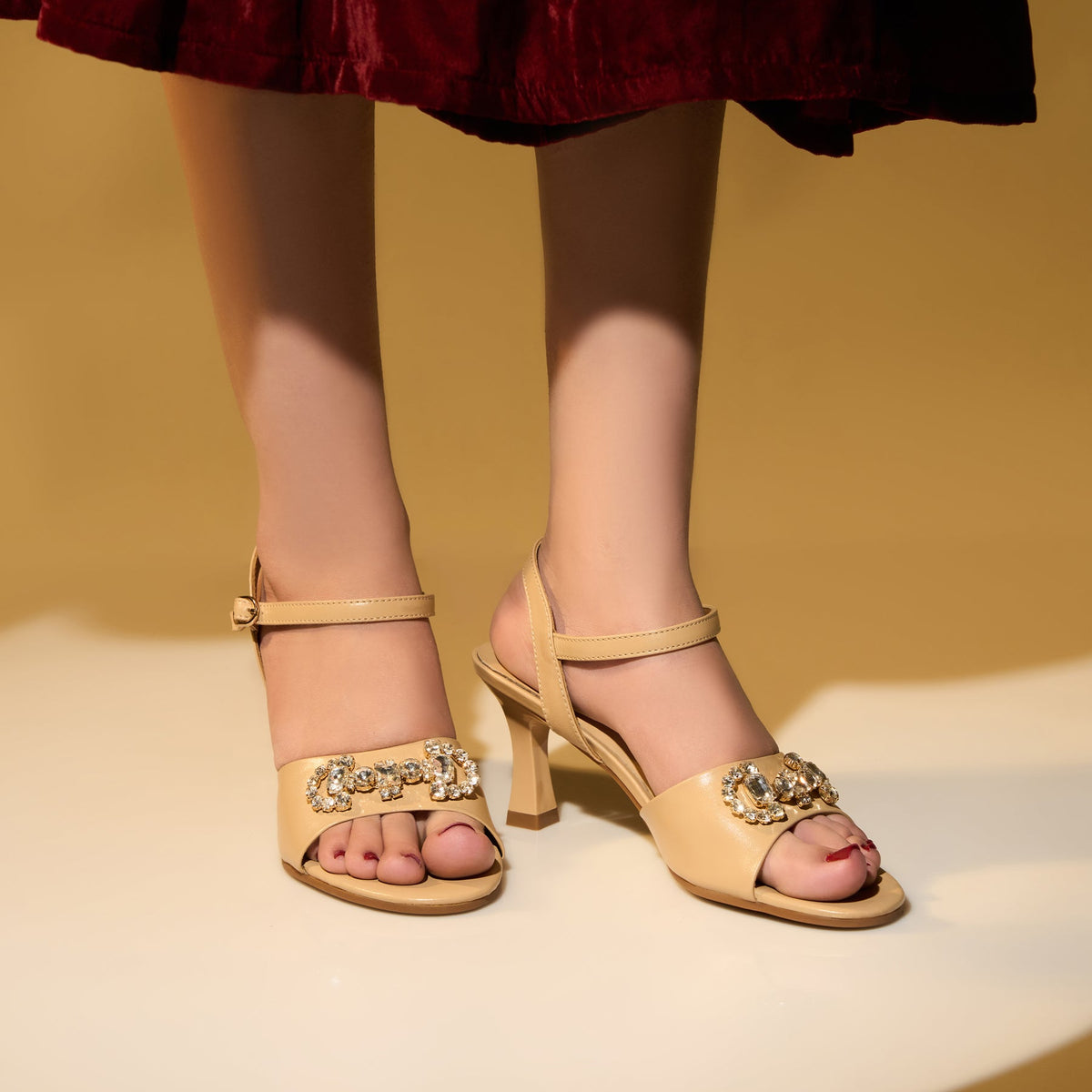 Corio Luxury Wear Pauline Beige Heel