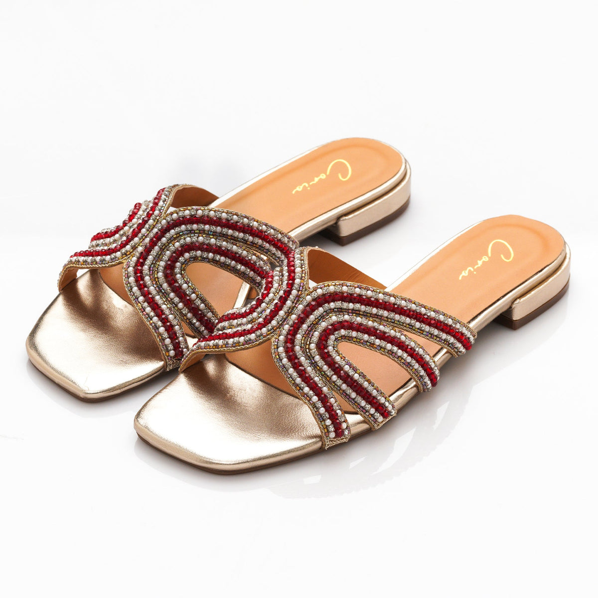 Corio Casual Wear Elera Gold Flat