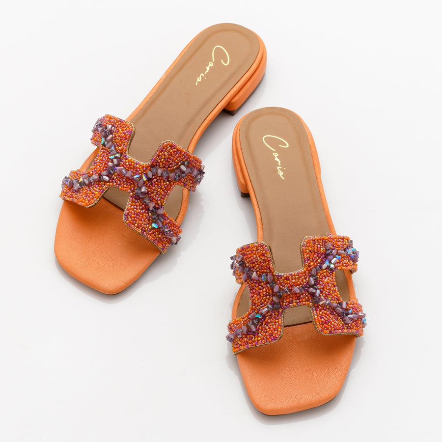 Corio Casual Wear Fiora Orange Flat