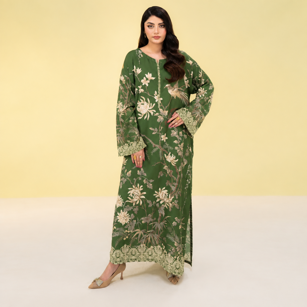 Meerak Stitched 2 Piece Printed Suit - KF-12