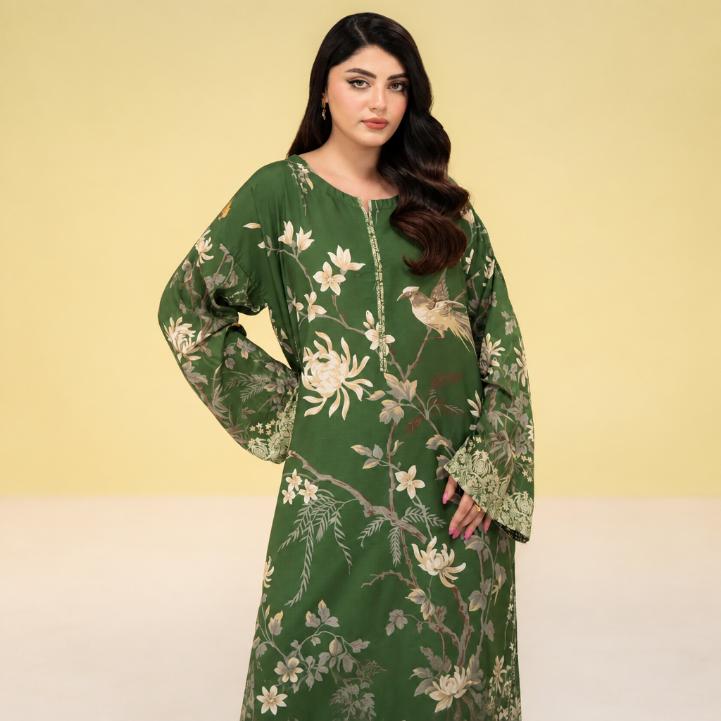 Meerak Stitched 2 Piece Printed Suit - KF-12