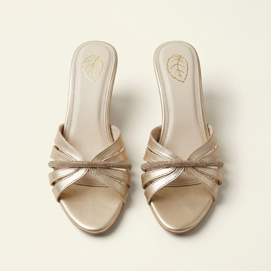 The Leaf Third Date Golden Heels