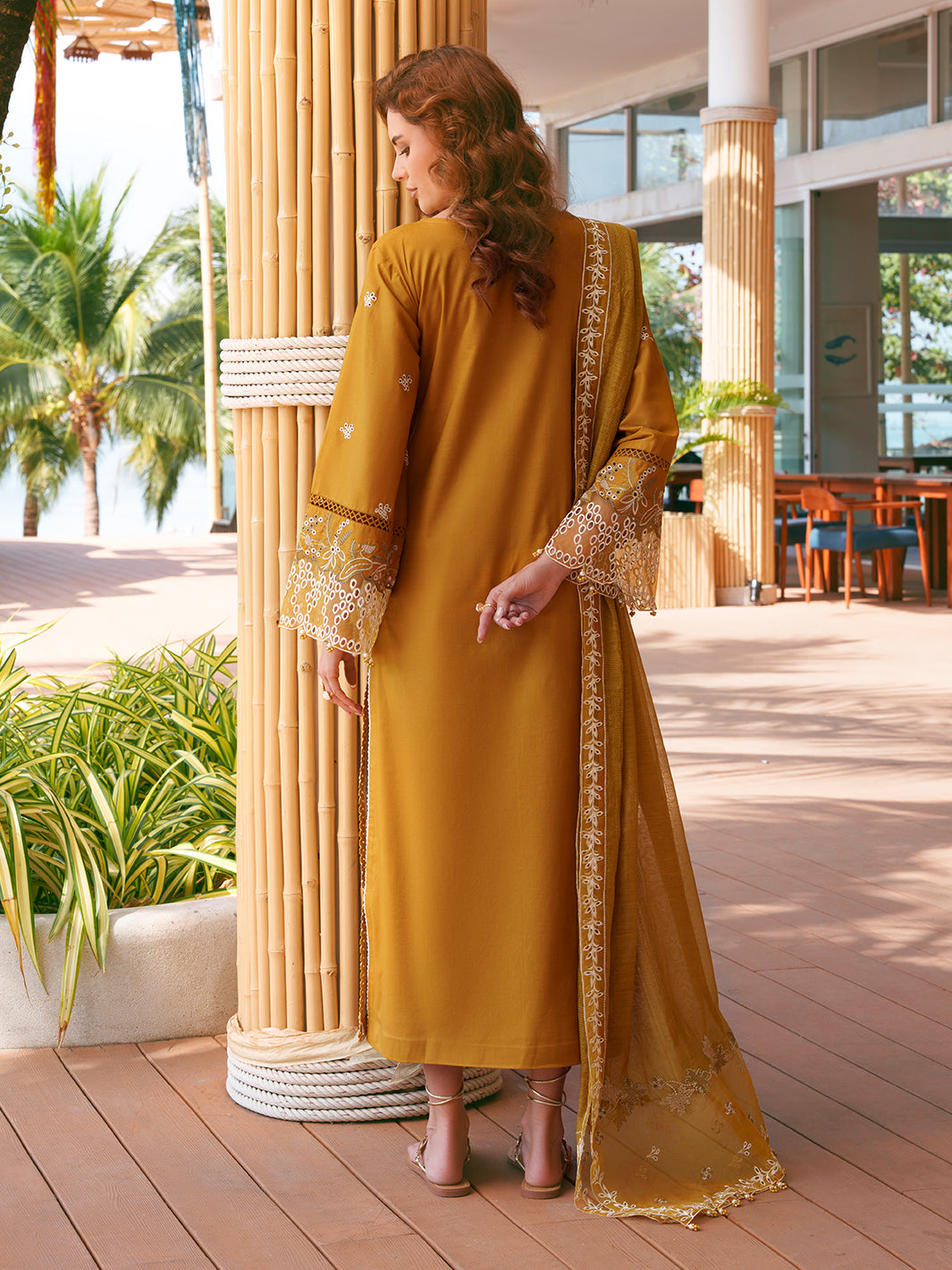 Izel Apparel 3 Piece Unstitched Embroidered Suit Aylin