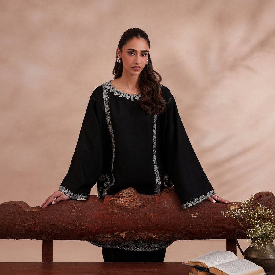 Izel Apparel 3 Piece Stitched Embroidered Suit - Anna