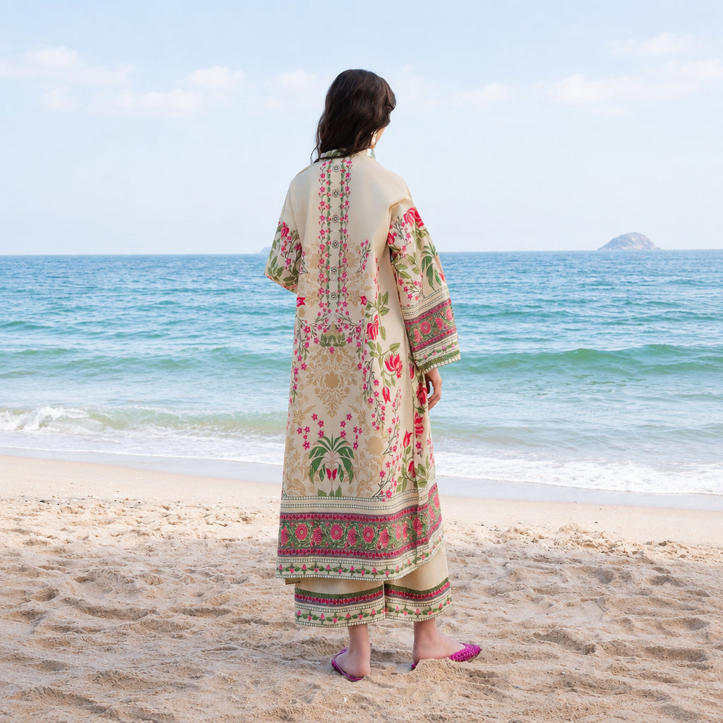Meerak Stitched 2 Piece Printed Suit - KF-04