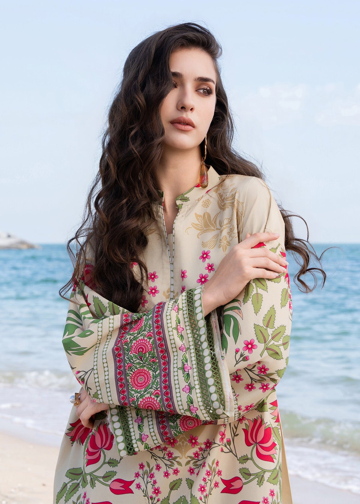 Meerak Stitched 2 Piece Printed Suit - KF-04