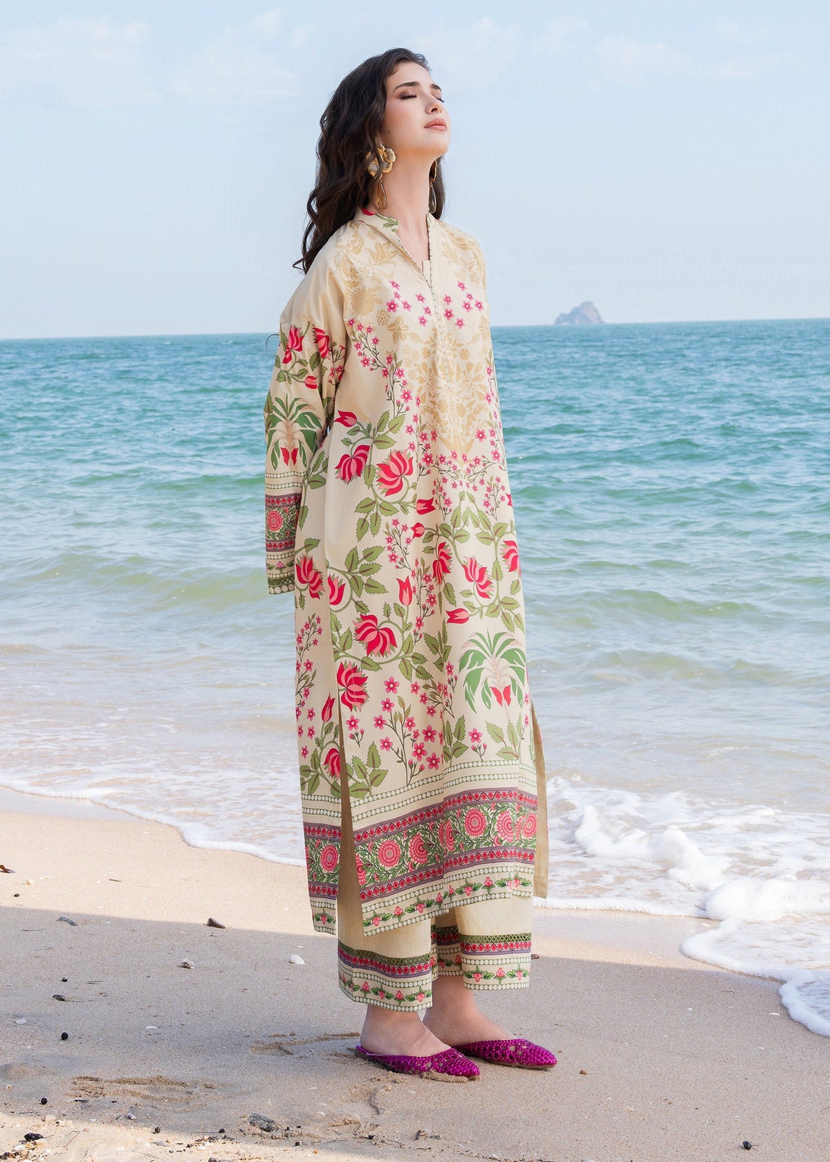 Meerak Stitched 2 Piece Printed Suit - KF-04