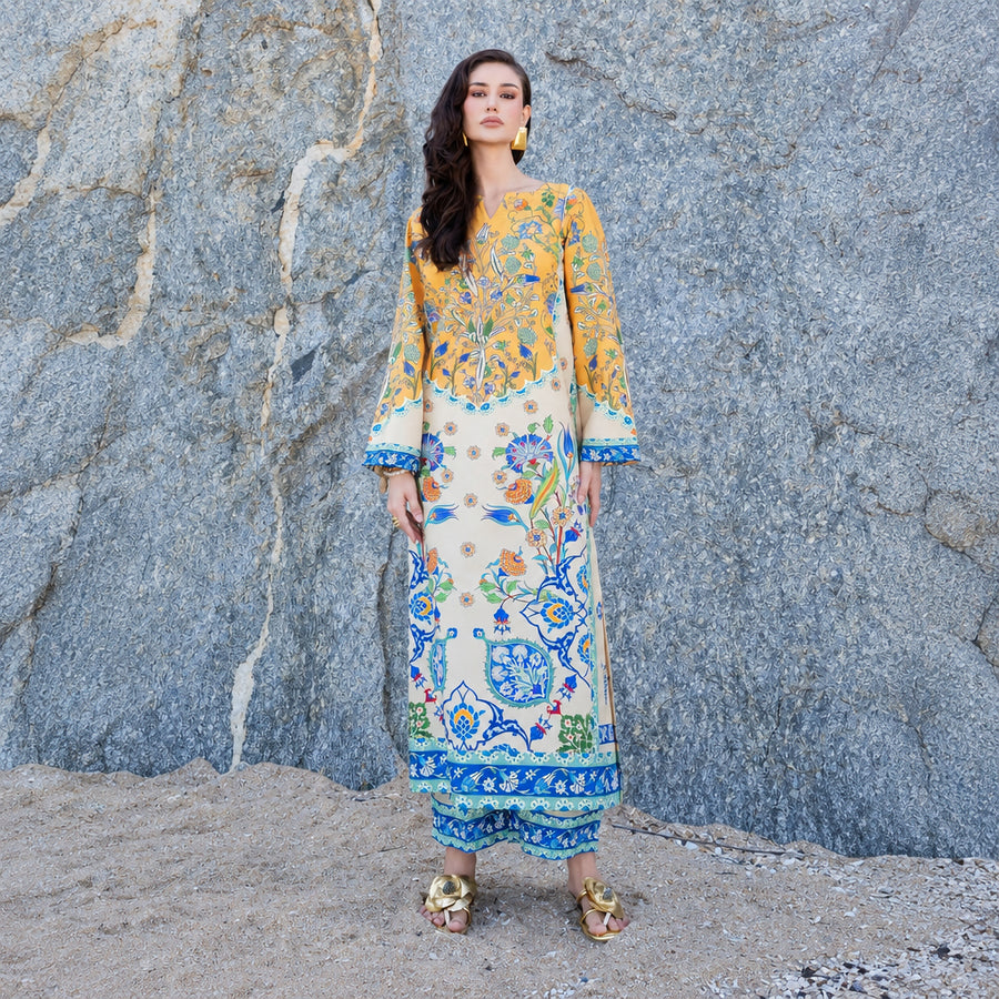 Meerak Stitched 2 Piece Printed Suit - KF-01