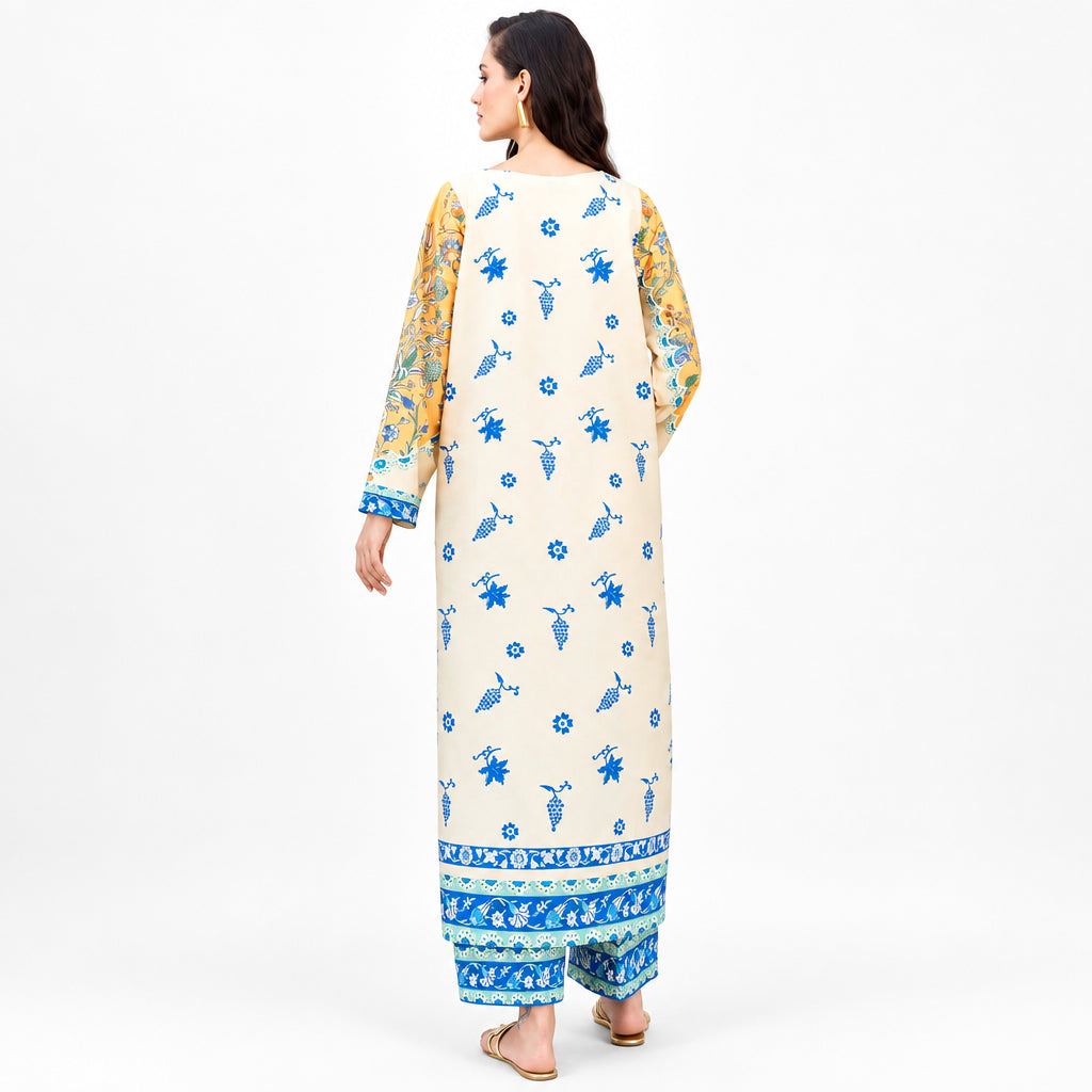 Meerak Stitched 2 Piece Printed Suit - KF-01