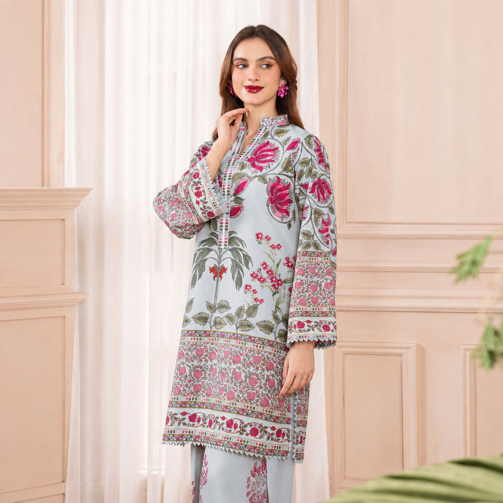 Meerak Stitched 2 Piece Printed Suit - Elin