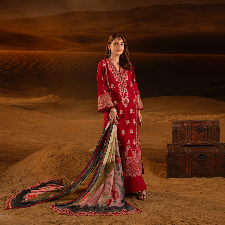 Nayab Studio 3 Piece Stitched Luxury Wear Suit - Sirocco