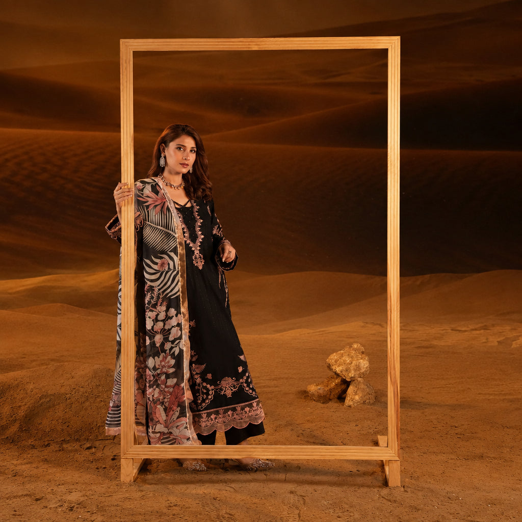 Nayab Studio 3 Piece Stitched Luxury Wear Suit - Mirage