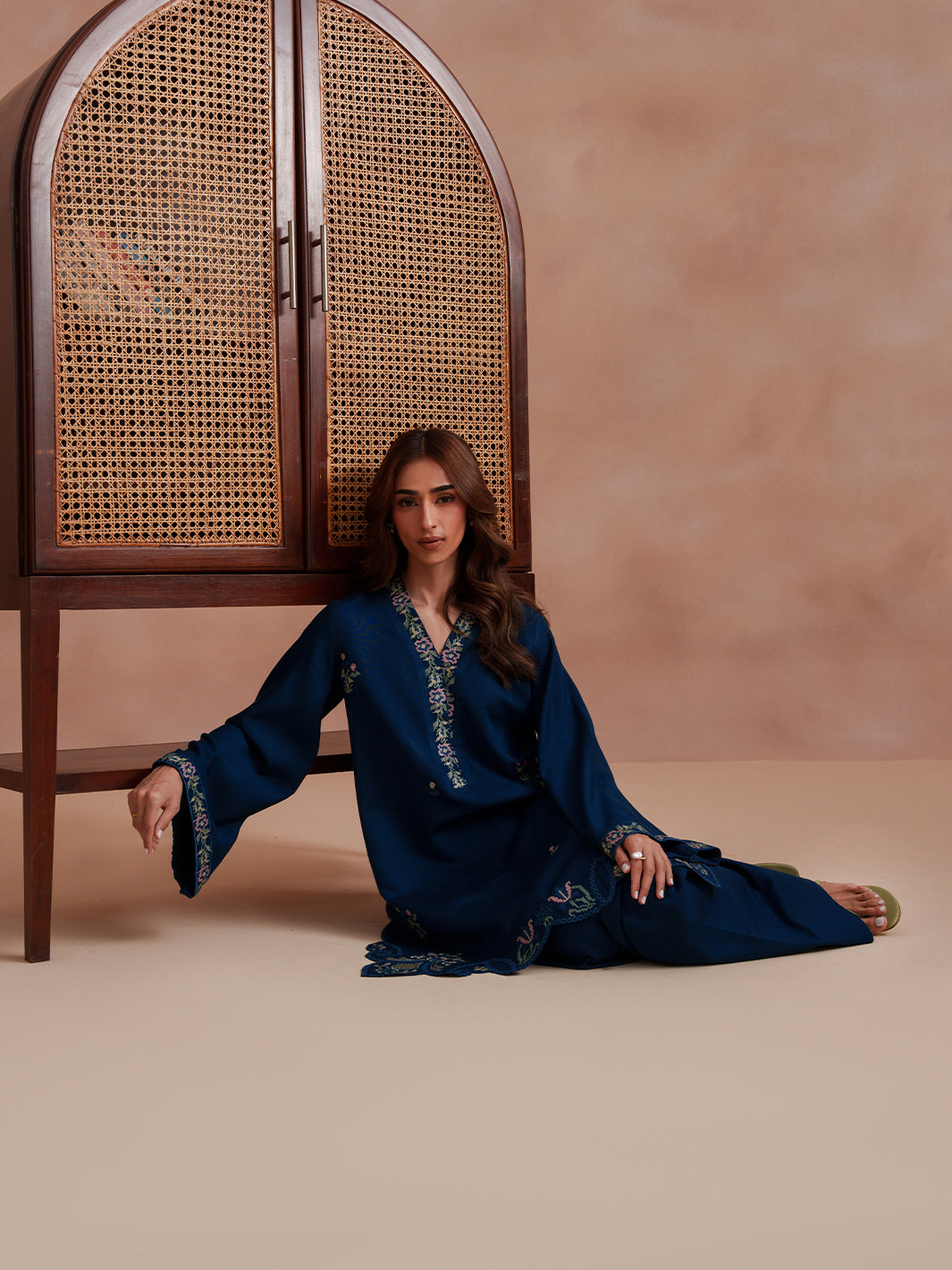 Izel Apparel 3 Piece Stitched Embroidered Suit Elva