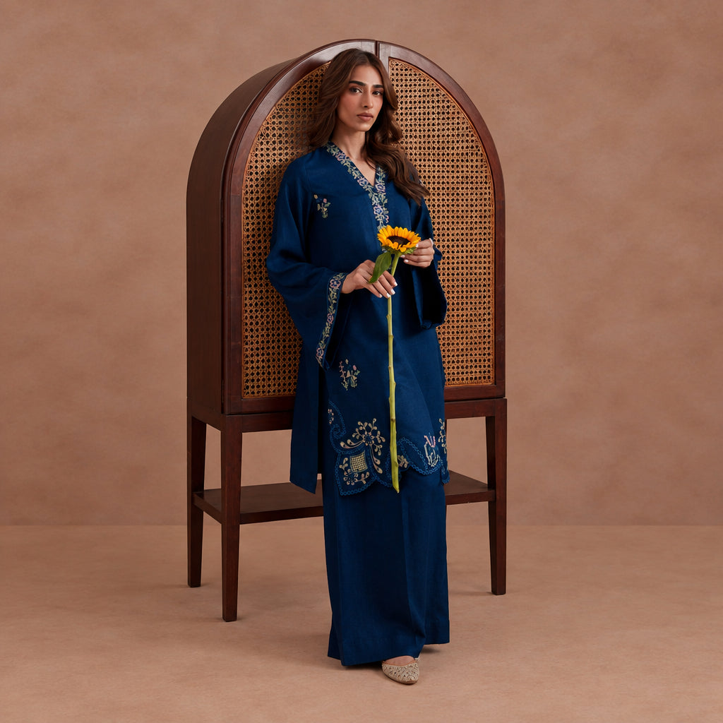 Izel Apparel 3 Piece Stitched Embroidered Suit Elva
