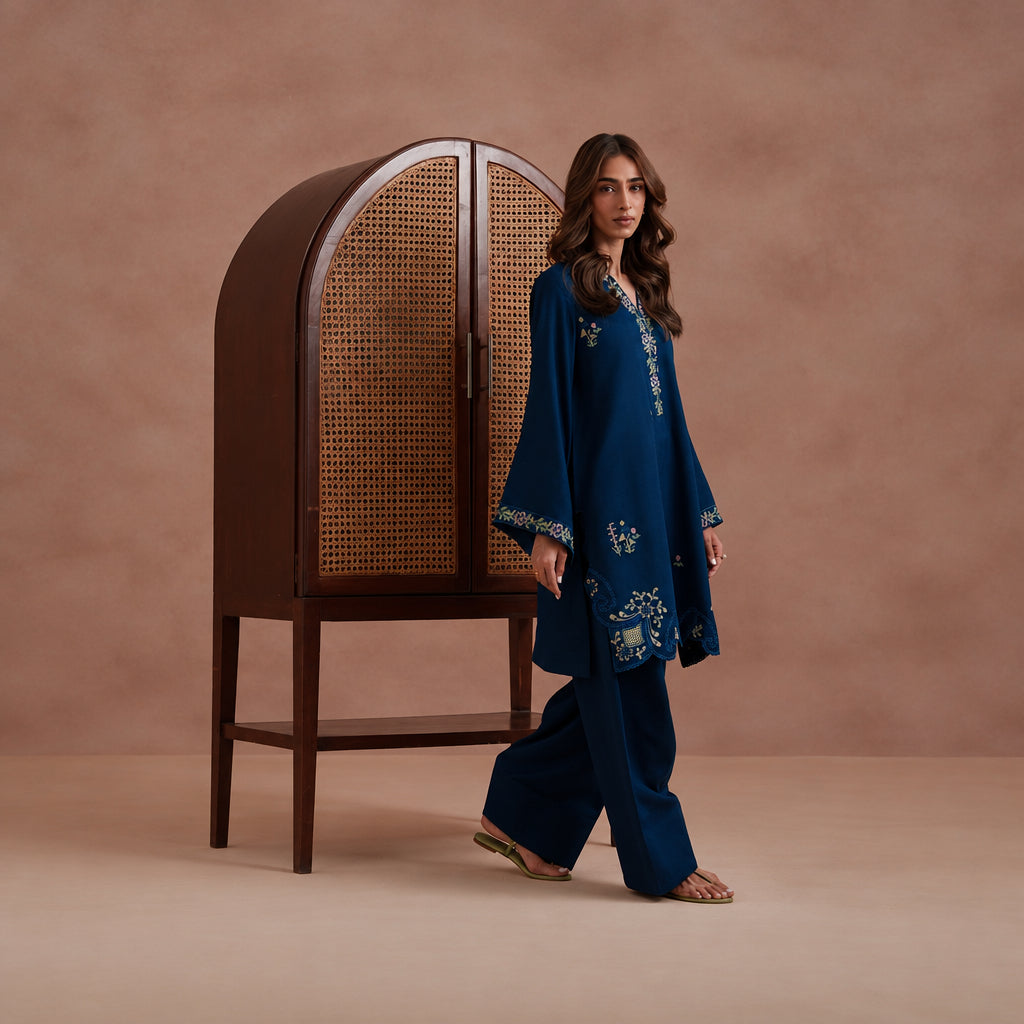 Izel Apparel 3 Piece Stitched Embroidered Suit Elva