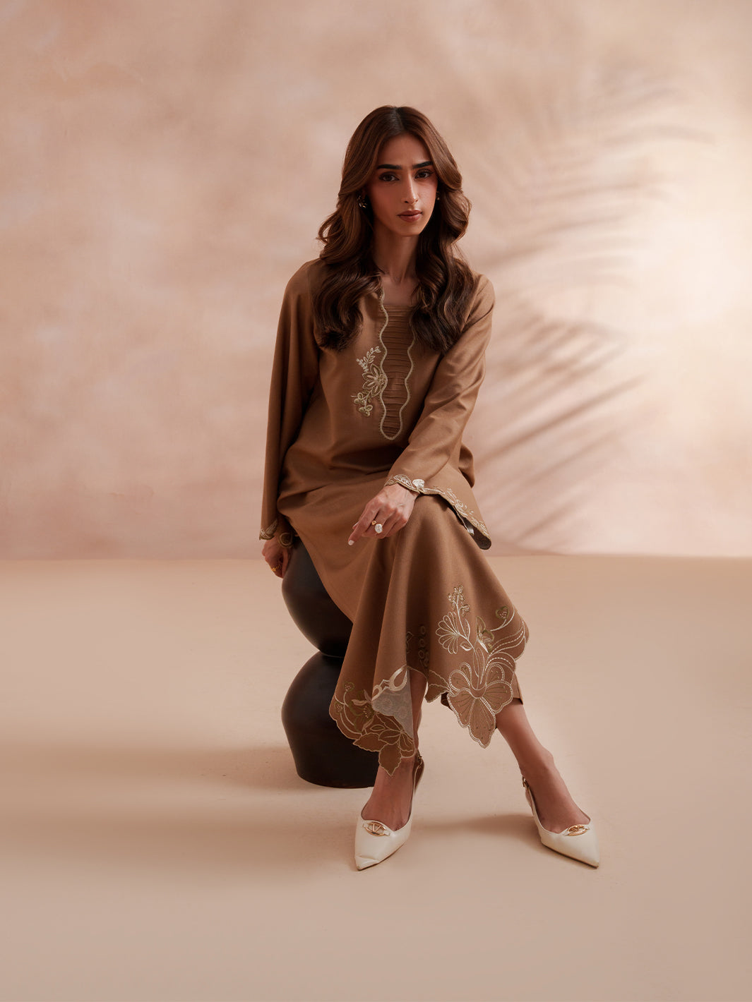 Izel Apparel 3 Piece Embroidered Stitched Suit Eveline