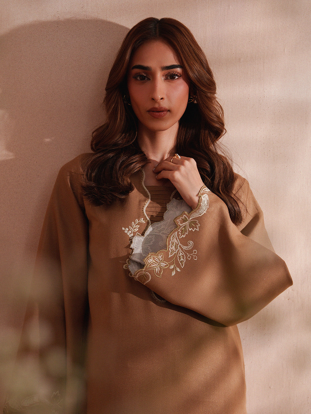 Izel Apparel 3 Piece Embroidered Stitched Suit Eveline