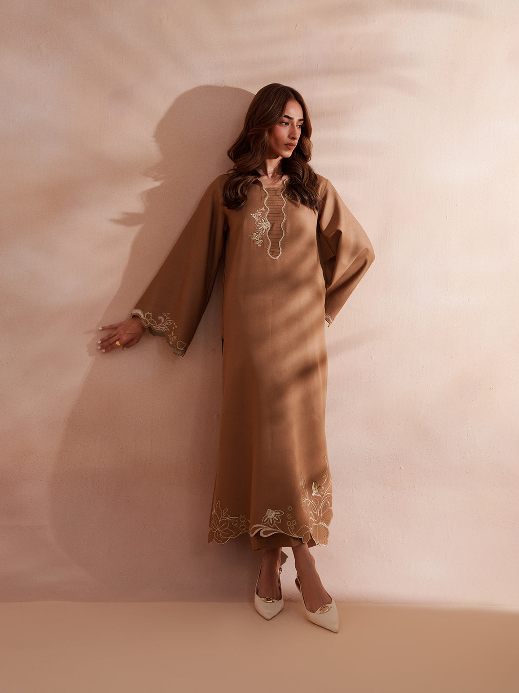 Izel Apparel 3 Piece Embroidered Stitched Suit Eveline
