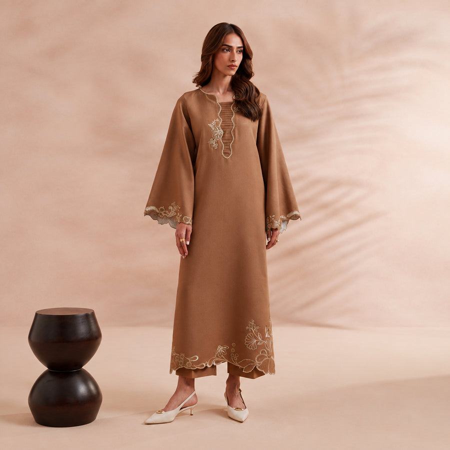 Izel Apparel 3 Piece Embroidered Stitched Suit Eveline