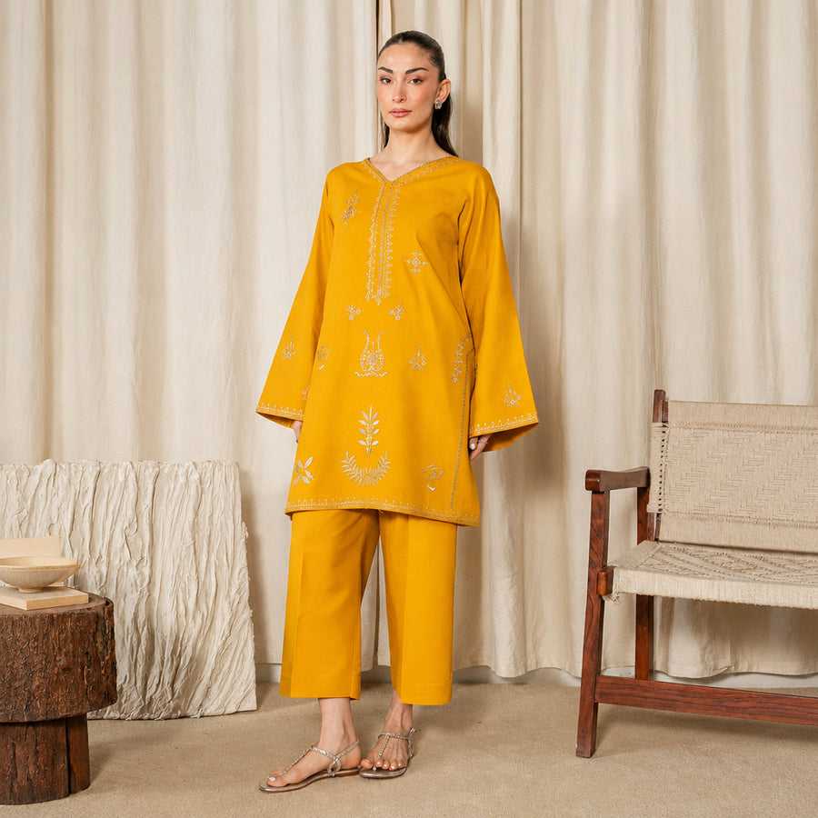 Izel Apparel 3 Piece Stitched Embroidered Suit Freya
