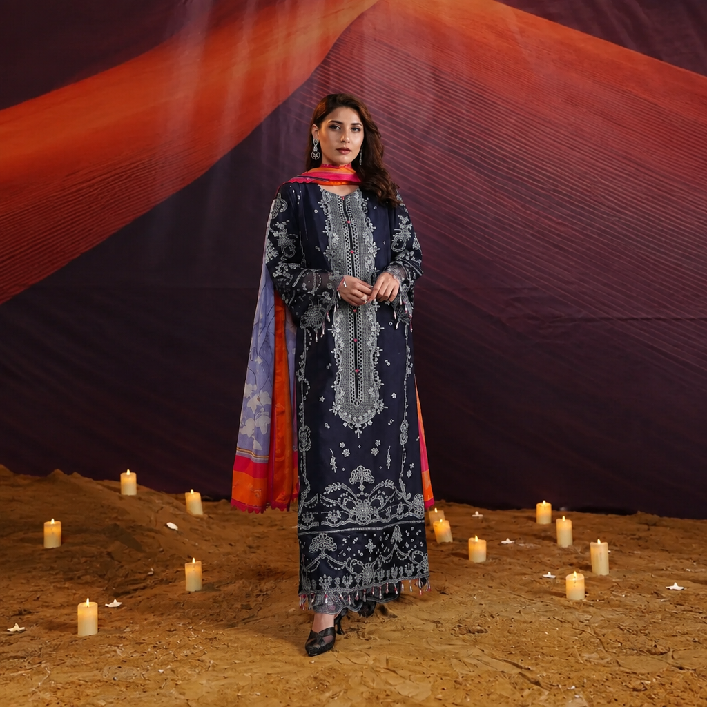 Nayab Studio 3 Piece Stitched Luxury Wear Suit - Oasis