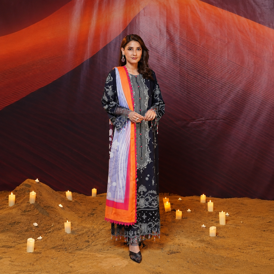 Nayab Studio 3 Piece Stitched Luxury Wear Suit - Oasis