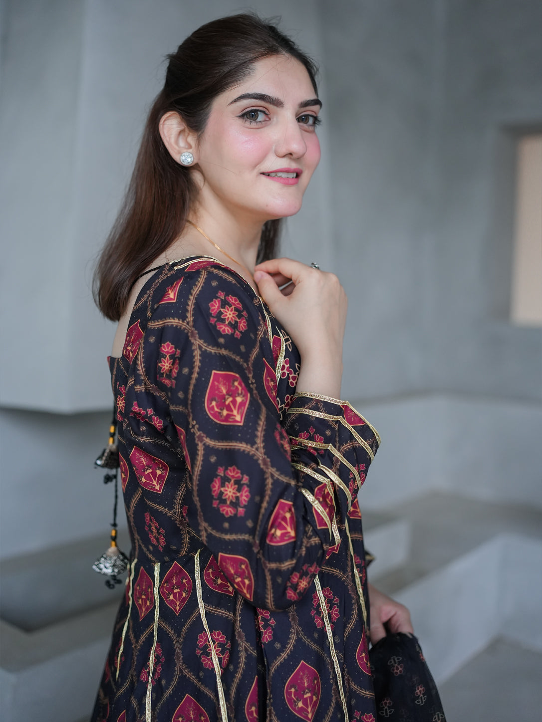 MH Clothing 3 Piece Stitched Causal Wear Suit - Phulkari