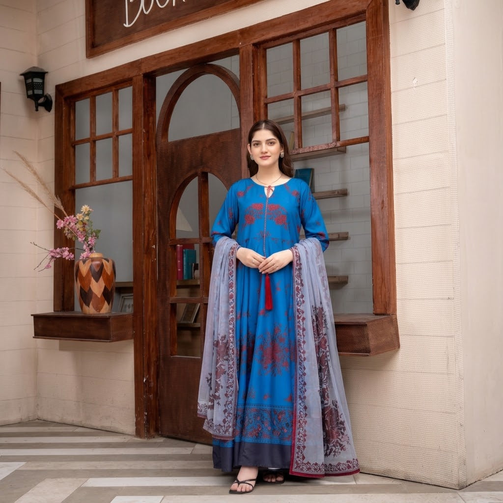 MH Clothing 2 Piece Stitched Causal Wear Suit - Falak Ara