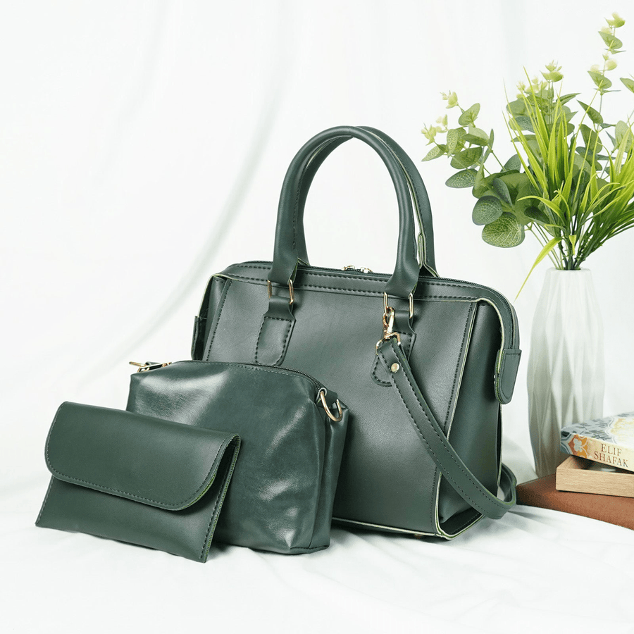 Astore Olive Bag Set of 3 Green
